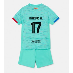 Barcelona Marcos Alonso #17 Tredje Kläder Barn 2023-24 Kortärmad (+ Korta byxor)